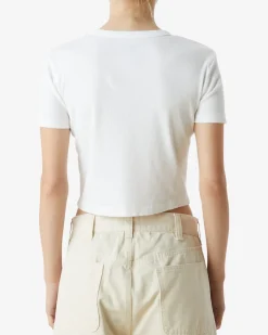 Hot ANGRY DOG CROPPED RIB T-SHIRT Women T-Shirts