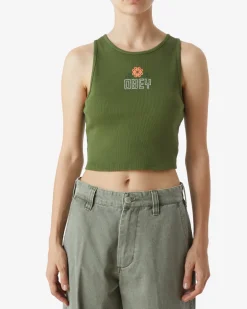 Sale CROSS STITCH RIB TANK Women T-Shirts