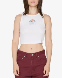 Sale CROSS STITCH RIB TANK Women T-Shirts