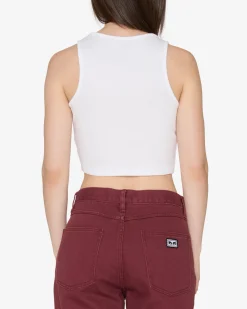 Sale CROSS STITCH RIB TANK Women T-Shirts