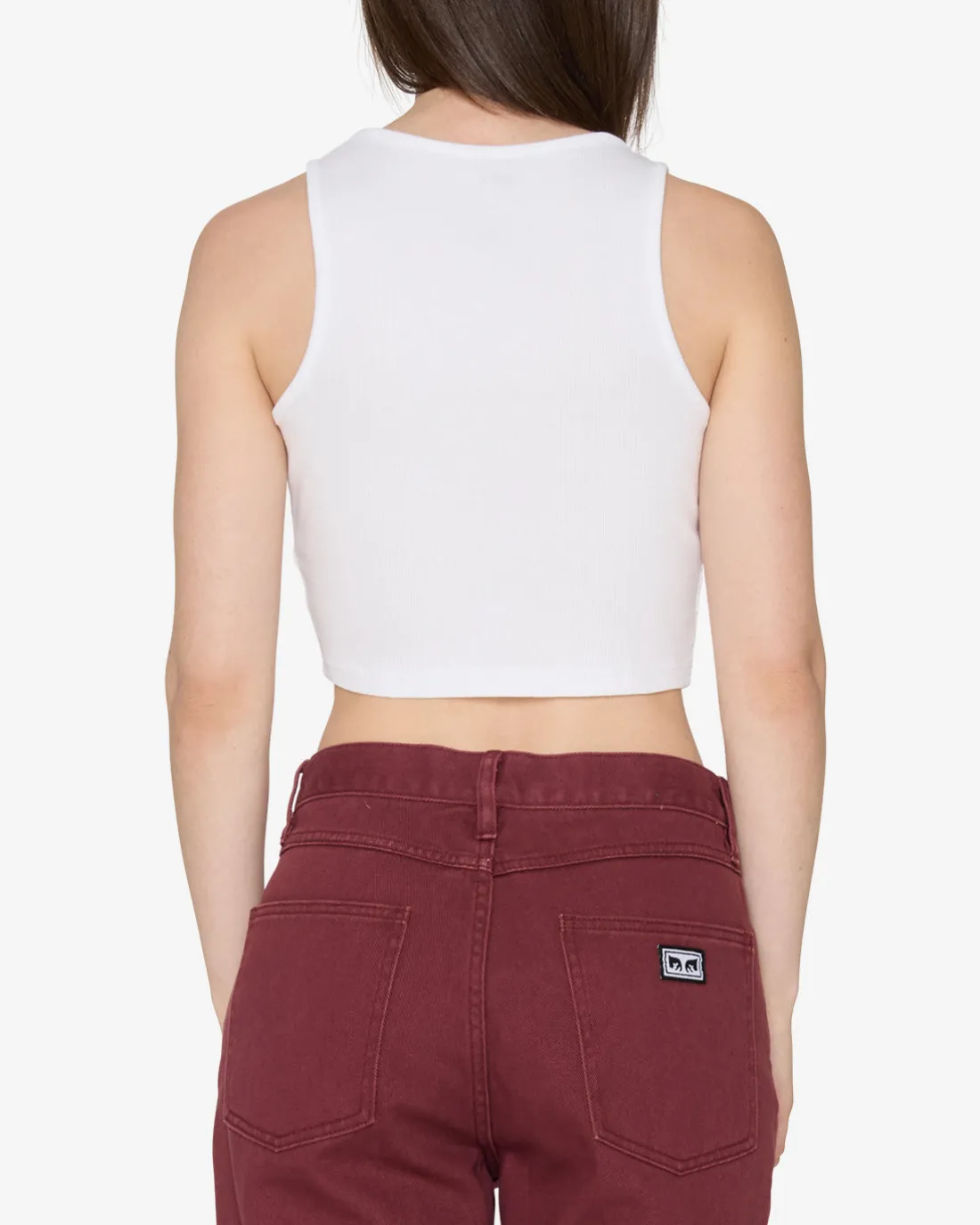 Sale CROSS STITCH RIB TANK Women T-Shirts