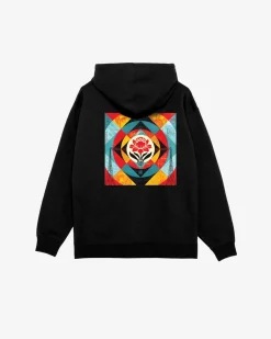 Hot GEOMETRIC POWER CANVAS PREMIUM PULLOVER Pullover Hood