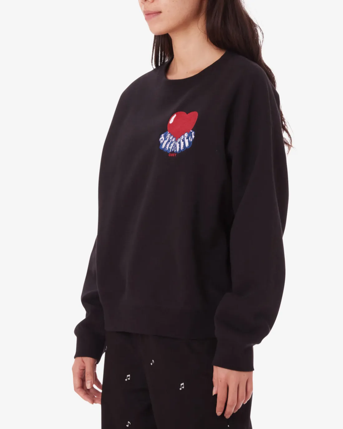 Hot HEART CREWNECK Women Sweatshirts