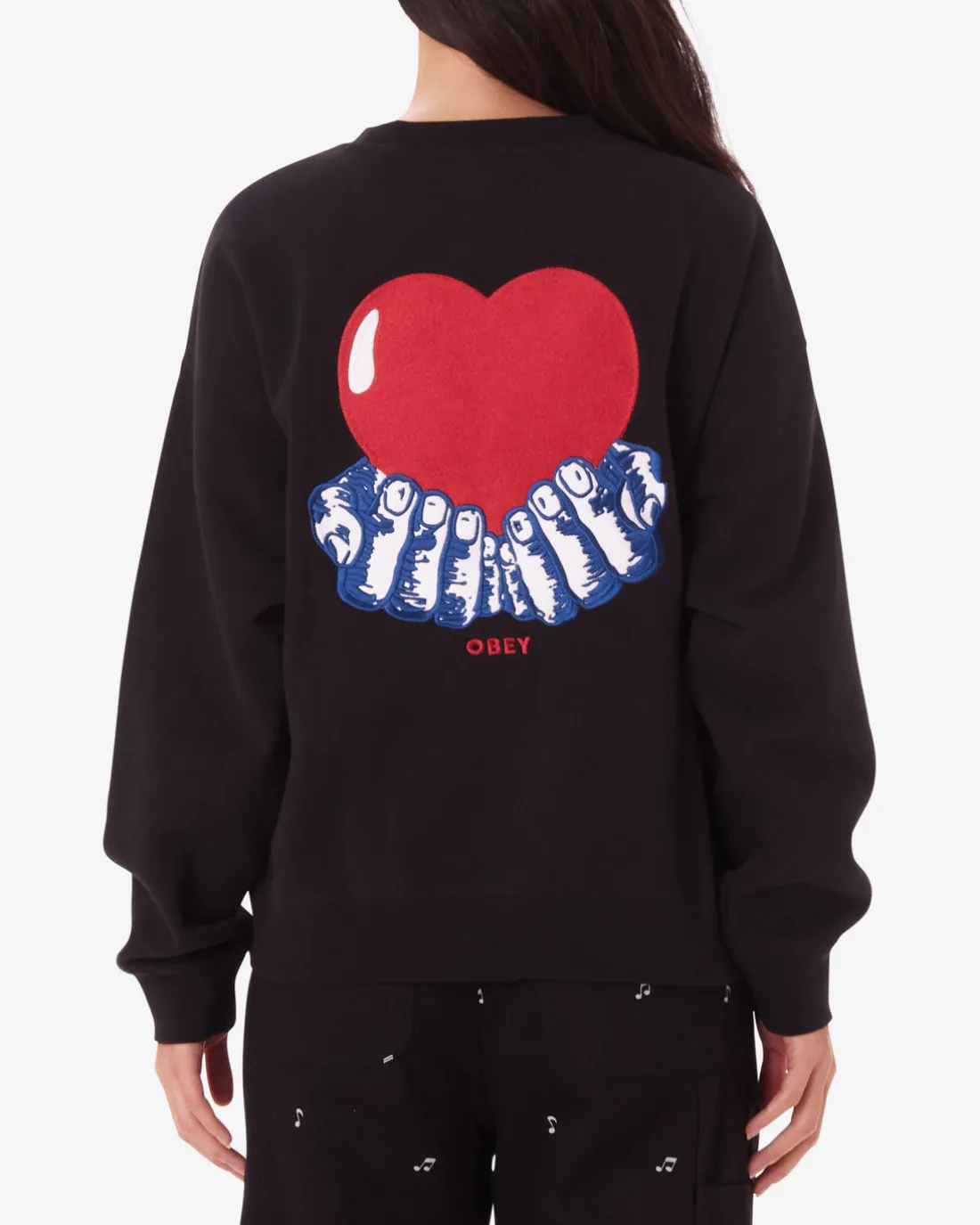 Hot HEART CREWNECK Women Sweatshirts
