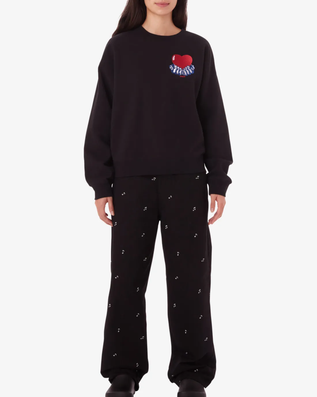 Hot HEART CREWNECK Women Sweatshirts