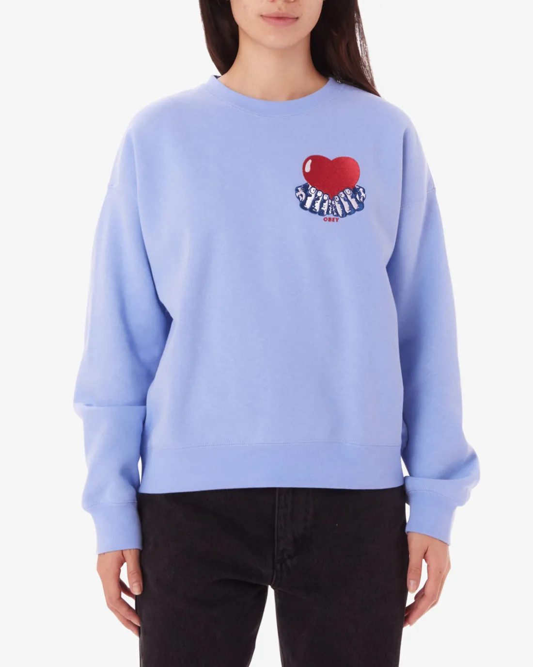 Hot HEART CREWNECK Women Sweatshirts