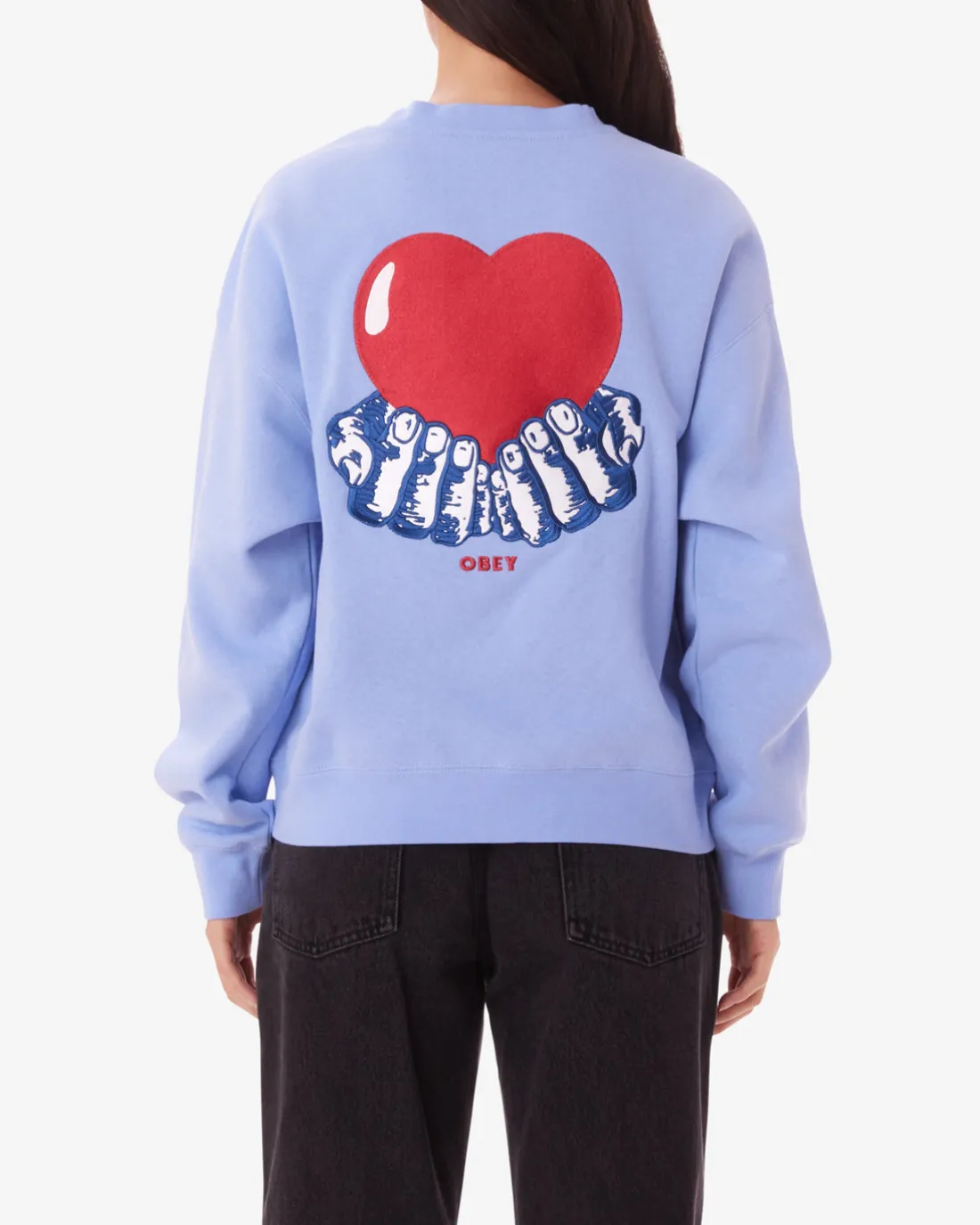 Hot HEART CREWNECK Women Sweatshirts