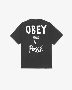 Sale OBEY HAS A POSSE HEAVYWEIGHT T-SHIRT Heavyweight