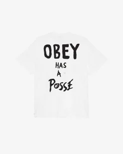 Sale OBEY HAS A POSSE HEAVYWEIGHT T-SHIRT Heavyweight