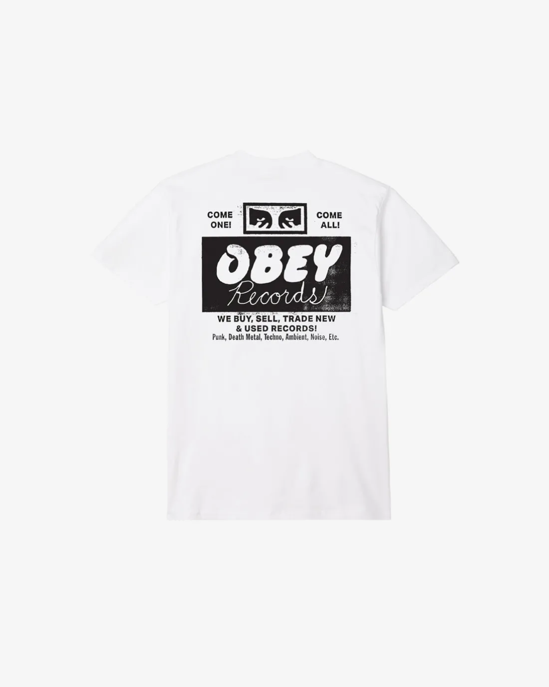 Clearance OBEY RECORDS BUY, SELL, TRADE CLASSIC T-SHIRT Classic