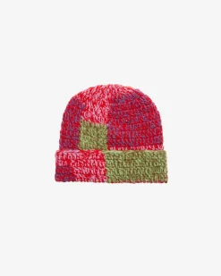 Outlet PATCHWORK RIB BEANIE Headwear
