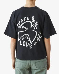 Best PEACE & LOVE FOR ALL DOVE RAEGAN T-SHIRT Women T-Shirts