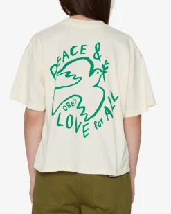 Best PEACE & LOVE FOR ALL DOVE RAEGAN T-SHIRT Women T-Shirts