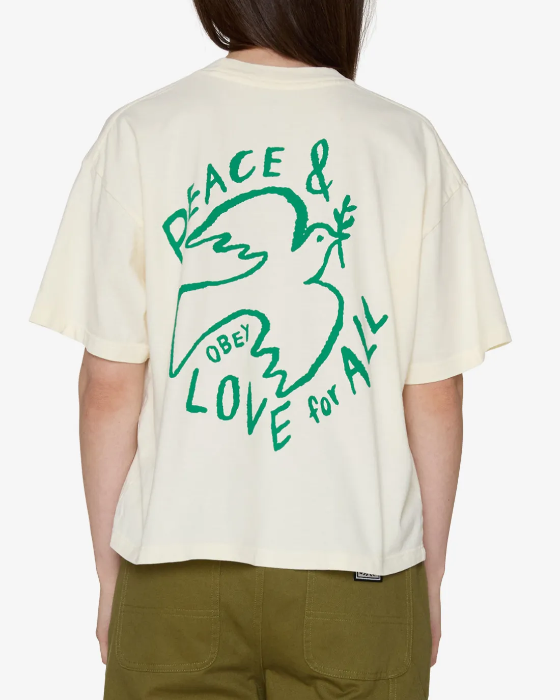 Best PEACE & LOVE FOR ALL DOVE RAEGAN T-SHIRT Women T-Shirts