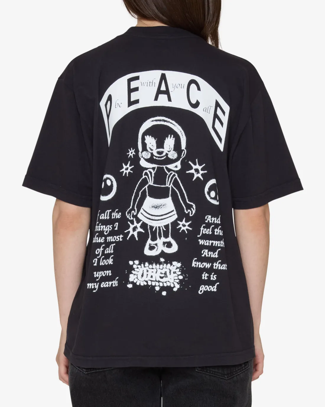 Discount PEACE BE WITH YOU ALL PIGMENT T-SHIRT Women T-Shirts