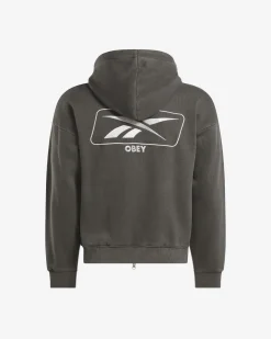 Online REEBOK x OBEY ZIP HOOD Pullover Hood