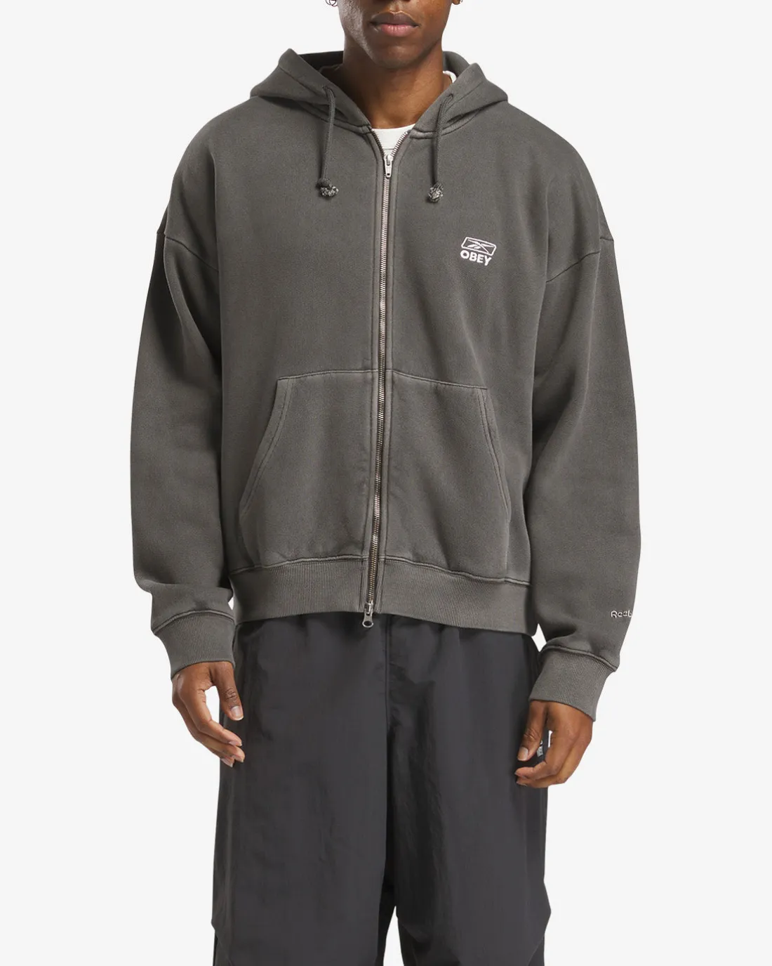 Online REEBOK x OBEY ZIP HOOD Pullover Hood