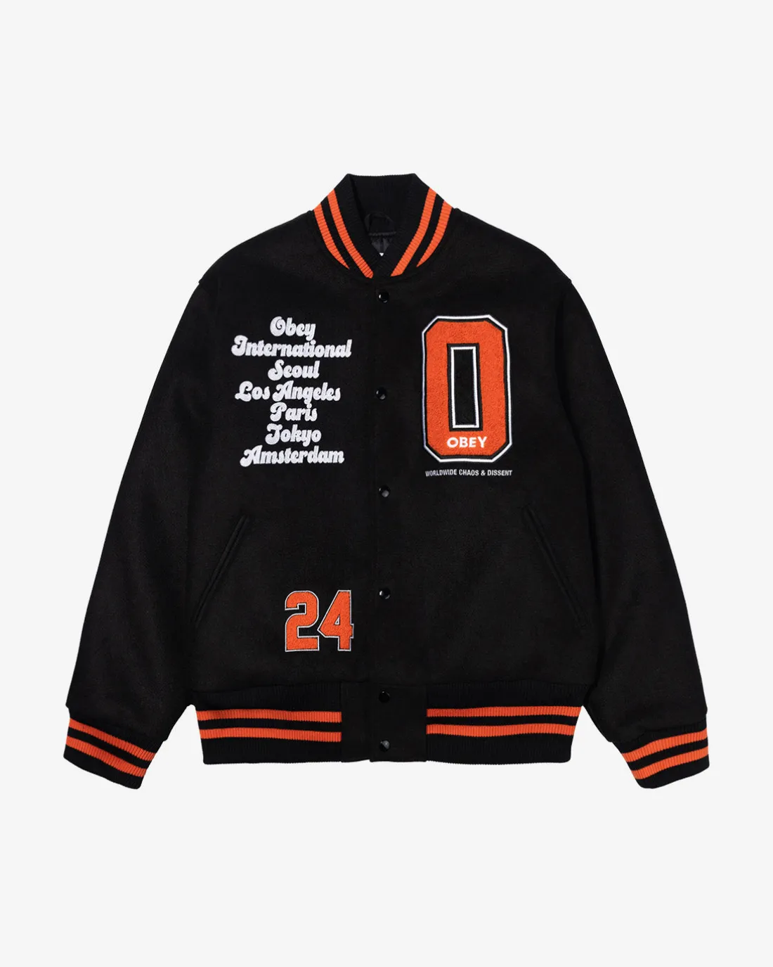 Fashion SEOUL INTERNATIONAL VARSITY JACKET Jackets