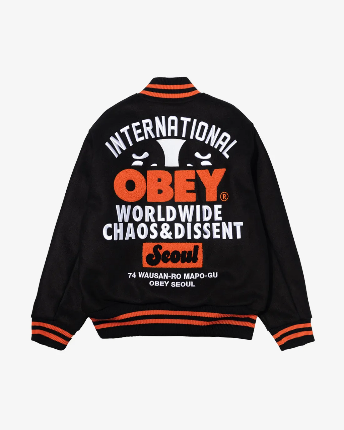 Fashion SEOUL INTERNATIONAL VARSITY JACKET Jackets
