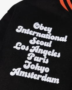 Fashion SEOUL INTERNATIONAL VARSITY JACKET Jackets