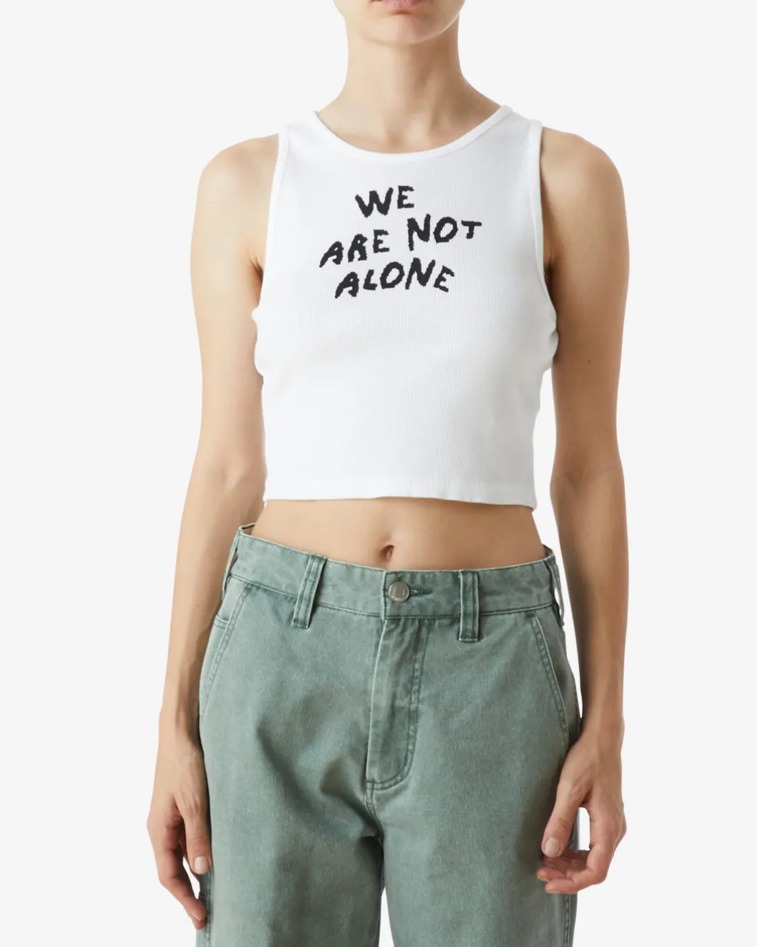 Outlet WE ARE NOT ALONE RIB TANK Women T-Shirts
